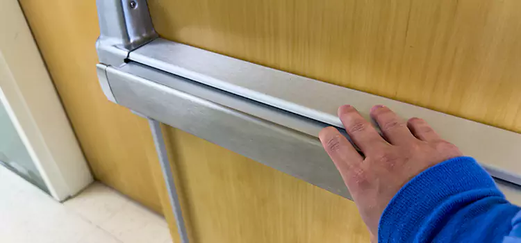 Installing a Push Bar on a Door Pace
